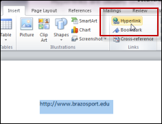 图像显示如何访问超链接选项