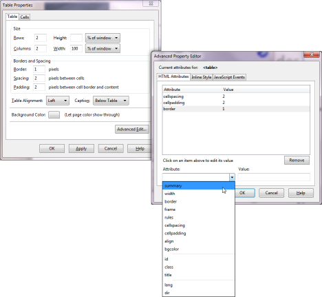 图片显示了如何通过高级编辑访问摘要属性