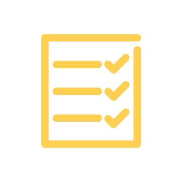 淡黄色ACE它检查列表图标