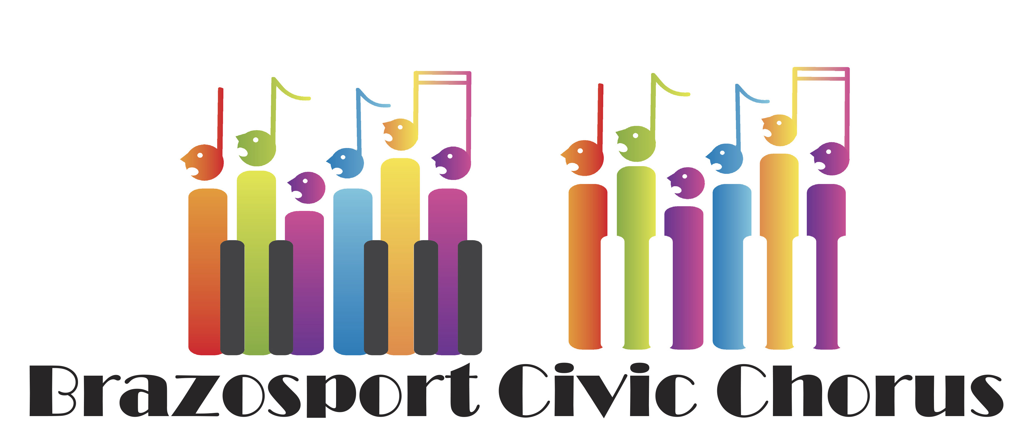 Brazosport Civic Chorus Logo 布拉索体育市民合唱团的标志